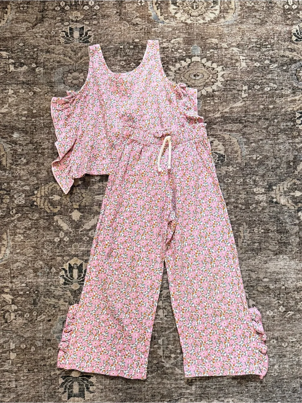 Zara Kid’s Pink Floral 2-Piece Set Size 4-5 Years